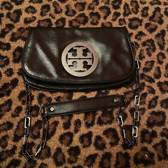 Tory Burch Distressed Metallic Crossbody - Picture 1 of 7